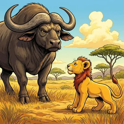 La vengeance du lionceau, conte, narré par Jean Koffi ANATO