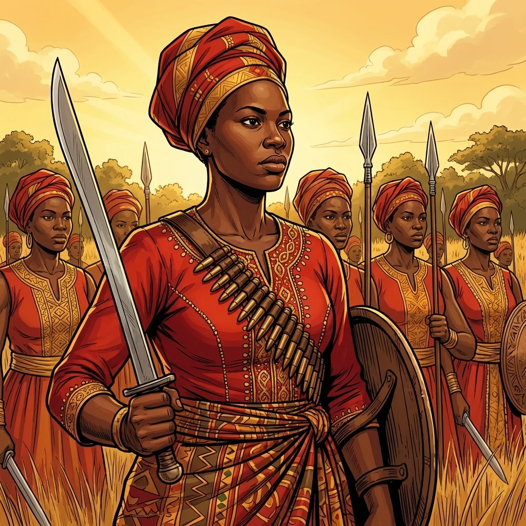 Amazones du Dahomey, guerrières d’Afrique, historique, narré par Marguérite KOTY